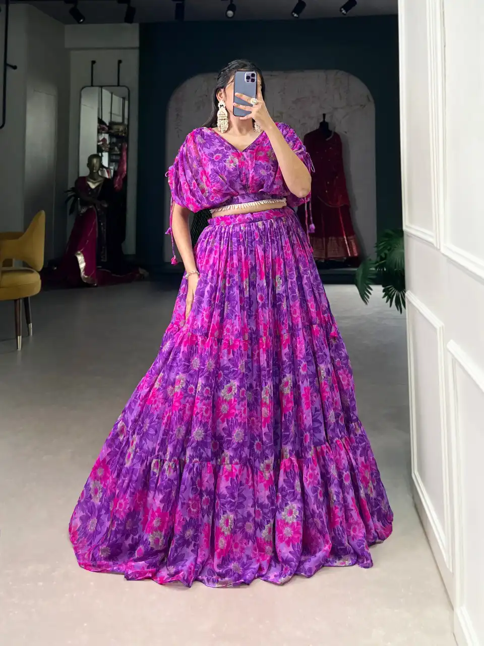 WMN Vaatika New Chiffon Lehenga Choli Collection Online 2025 Below 1500