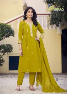 Karissa Iconic Cotton With Thread Work Kurti Bottom With Dupatta Below 1000