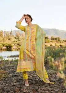 Sadhana Raazia Lawn Cotton Digital Printed Dress Material Below 1500
