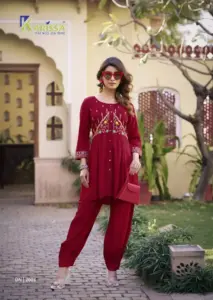 Karissa Celina Vol 2 Viscose Rayon Slub Co Ord Set Collection Below 1000