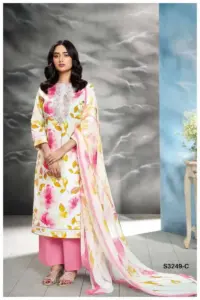 Ganga Eldana Cotton Printed Embroidered Salwar Suit Collection Below 1500