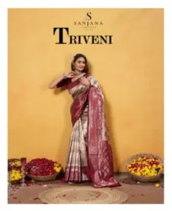 Sanjana Triveni New Softy Silk With Rich Pallu Weaving Saree Below 1000