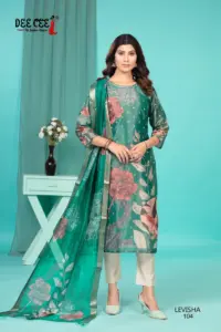 Deecee Levisha New Digital Dobby Silk Readymade Dress Collection Below 1000