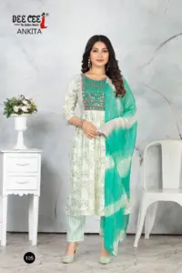 Deecee Ankita Rayon Foil Print Readymade Dress Below 1000