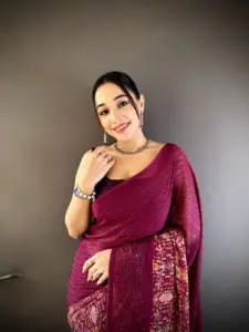 SRT Nafiza New Beautiful Fancy Georgette Saree Below 1000