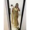 SS7095 New Beautiful Banarsi Handloom Golden Tissue Silk Saree Below 1500