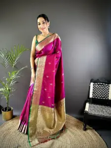 SRT Rangat New Soft Silk Minakari Weaving Saree Collection Below 1000