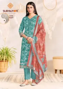 Suryajyoti Blossom Vol 1 Ready Made Cotton Foil Printed Wholesale 2025