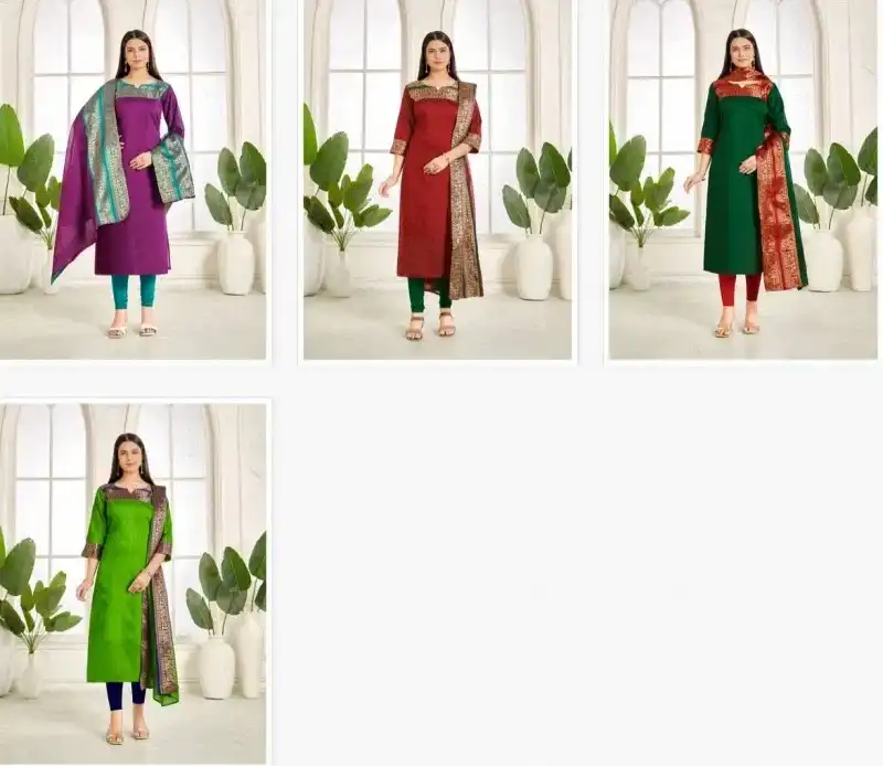 Hiba Cotton Candy Vol 2 3pc Suit Onam Collection