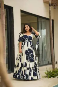 Devi Vol 8 Stylish Cambric Cotton Party Wear Gown For Women 2025