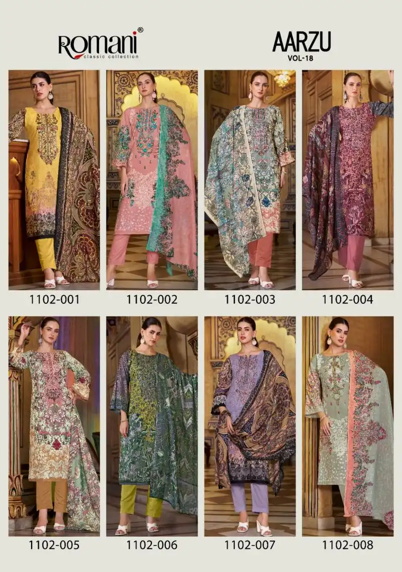 Romani Aarzu Vol 18 Readymade Soft Cotton Suit Collection 2025
