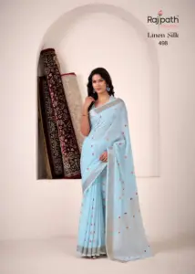 Rajpath Pirana Silk Linen Silk Fancy Sarees Below 1000