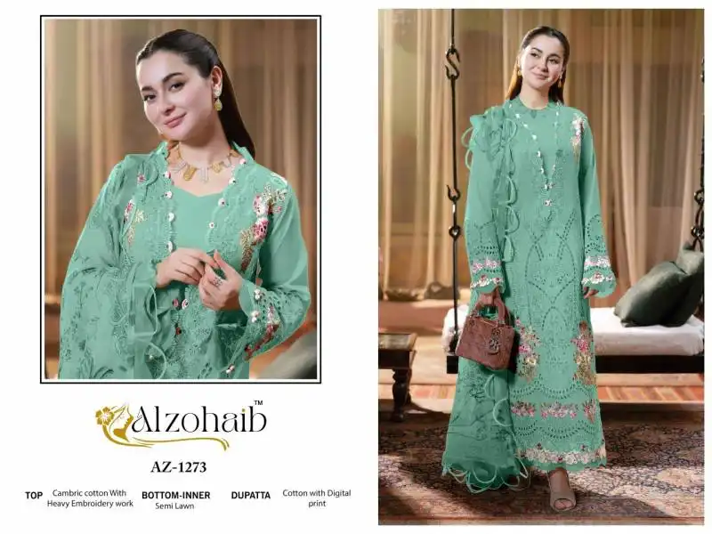 Alzohaib Zahra Vol 3 Cotton Pakistani Dress Materail Below 1000