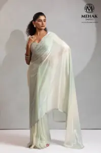 Mehek 1151 Two Tone Satin Silk Fandy Hand Work Jarkan Saree 2025