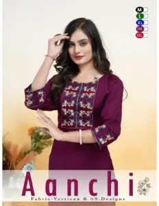 Trendy Aanchi Vol 4 Embroidey Work Short Top Tunic 2025