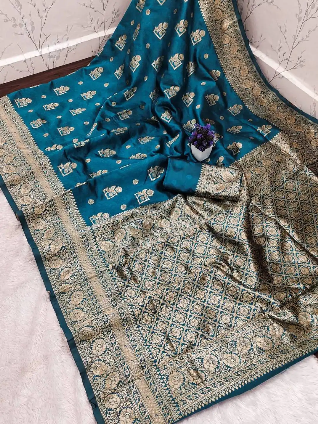 Laxmi 903 Lichi Silk Banarasi Saree Wholesale Collection