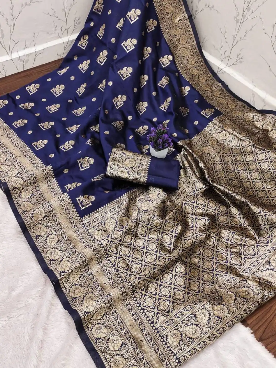 Laxmi 903 Lichi Silk Banarasi Saree Wholesale Collection