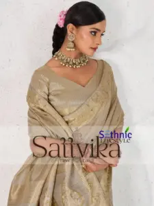 Sethnic Sattvika Festival Wear Tissue Linen Saree Wholesale 2025