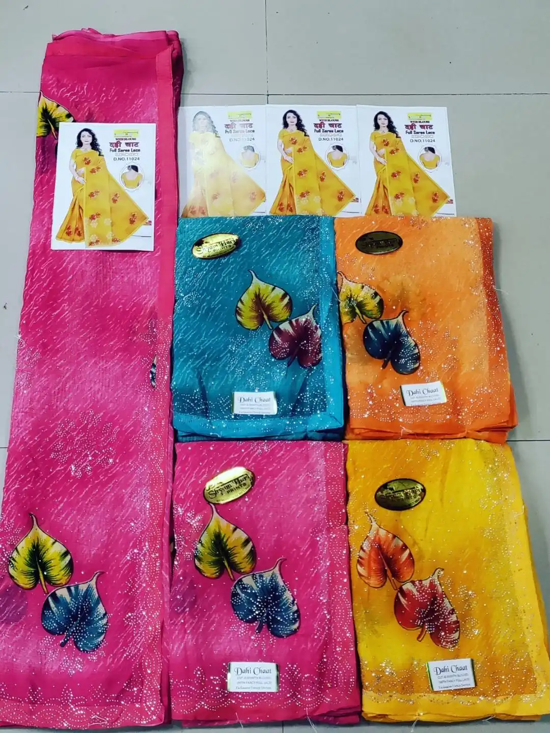 M2 Zomoto Georgette Saree Siroski Work lace Border 2025