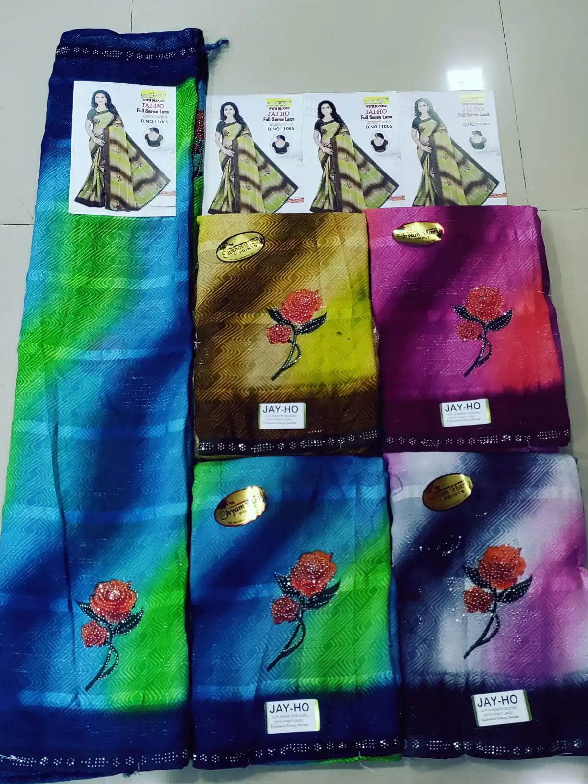 M2 Zomoto Georgette Saree Siroski Putta Lace Border Low Rate 2025