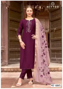 Mittoo Mt 8195 Viscose Weaving Readymade Dress Collection
