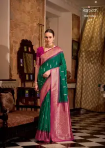 Rajpath Gatha Soft Silk Designer Wedding Wear Sari Collection