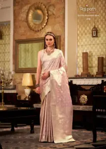 Rajpath Shella Gold Soft Satin Silk Sari Collection 2025