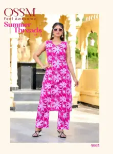 Ossm Summer Threads Vol 4 Cotton Printed Co Ord Set 2025