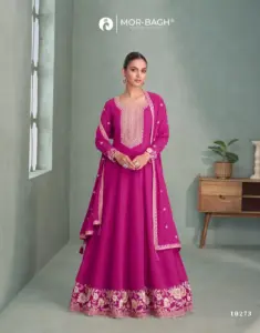 Aashirwad Mor Bagh Purva Designer Gown With Dupatta Below 2500