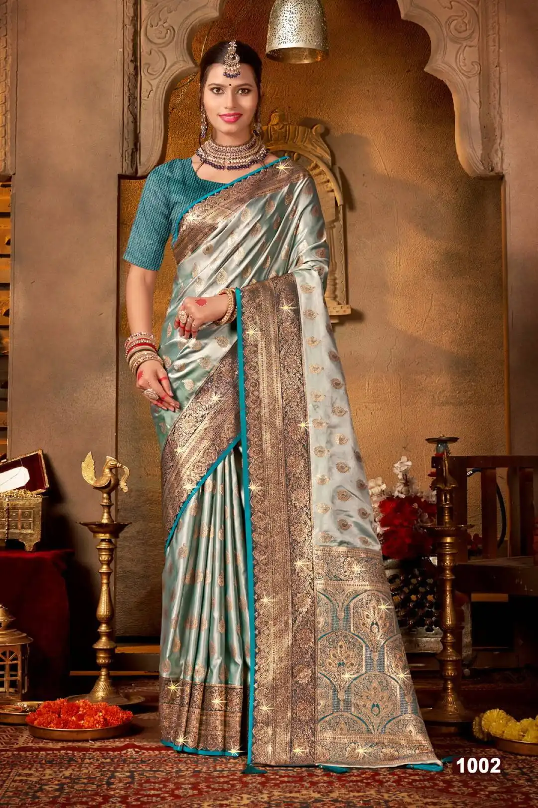 Saroj Begum Satin Saroski Vol 3 Wedding Wear Silk Saree Under 2000