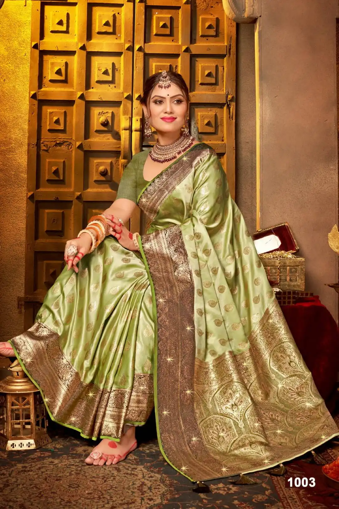 Saroj Begum Satin Saroski Vol 3 Wedding Wear Silk Saree Under 2000