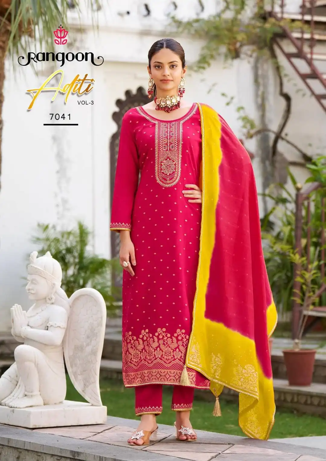 Rangoon Aditi Vol 3 Viscose Embroidered Readymade Dress 2025