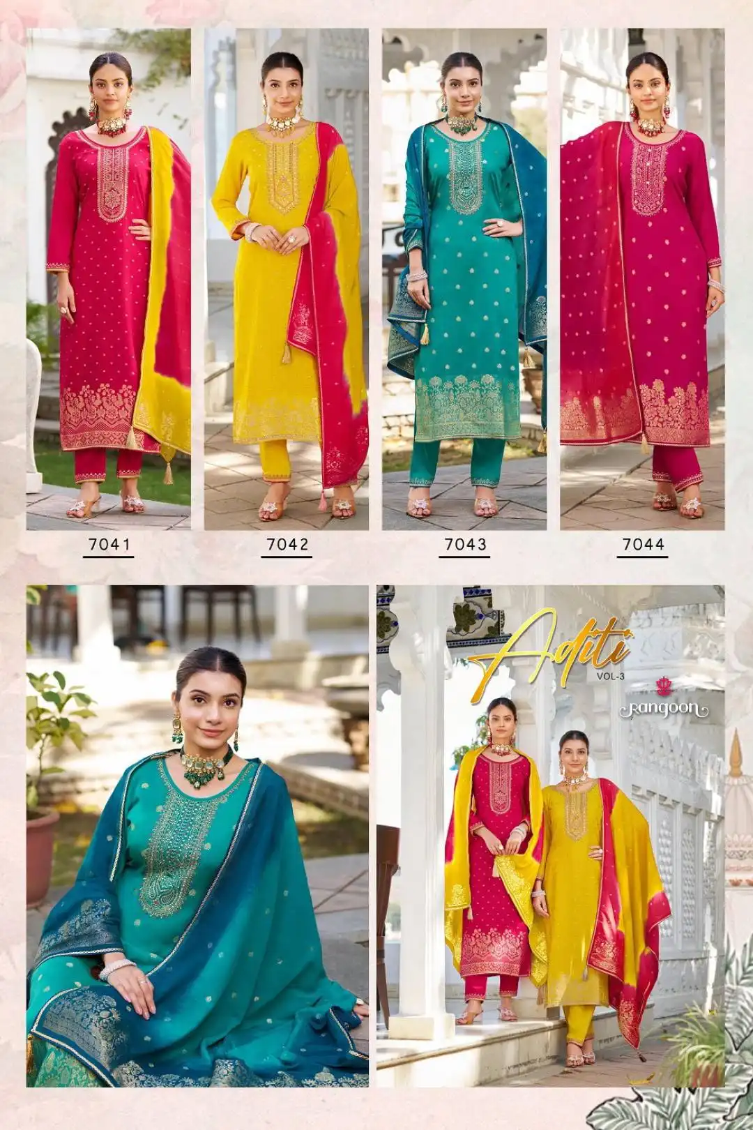 Rangoon Aditi Vol 3 Viscose Embroidered Readymade Dress 2025