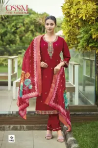 Ossm Meher Viscose Roman Silk Readymade Dress Collection