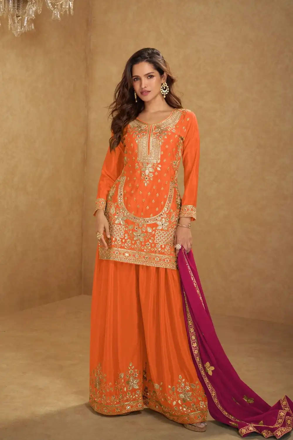 Gulkayra Aarushi Designer Chinon Embroidered Suit Under 3000