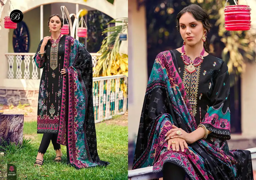 Belliza Chevron Vol 4 Cotton Digital Printed Dress Material 2025