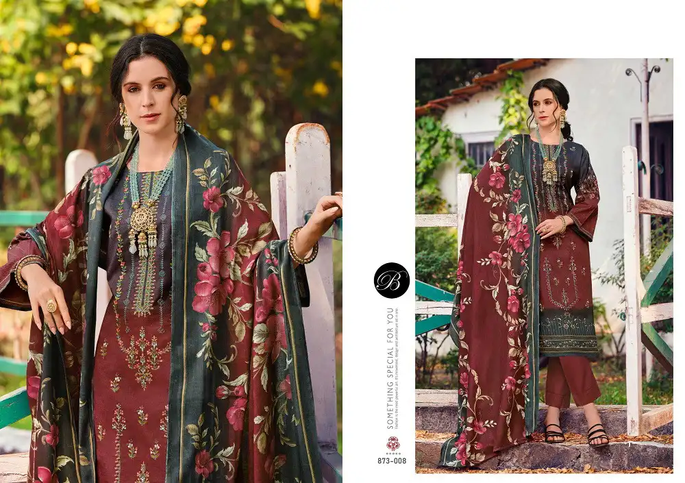 Belliza Chevron Vol 4 Cotton Digital Printed Dress Material 2025
