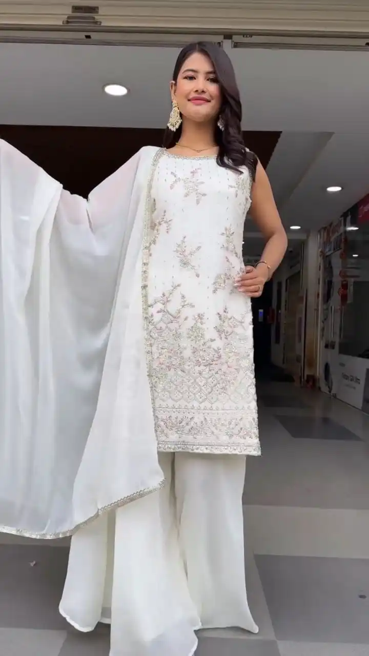Zarin Vol 36 Georgette Sharara Suit Readymade Collection