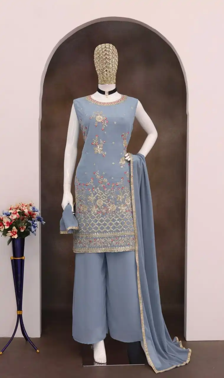 Zarin Vol 36 Georgette Sharara Suit Readymade Collection