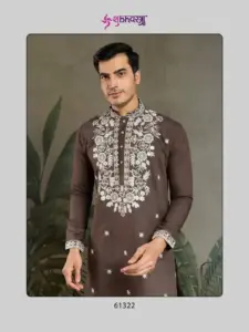 Shubhvastra The Indian Mode Rayon Kurta With Thread Work
