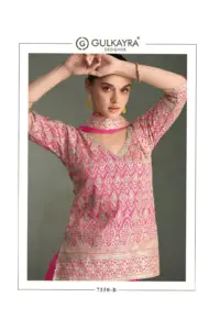 Gulkayra Kasturi Simar Silk Indo Western With Embroidery Work