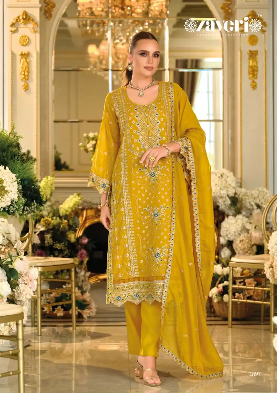 Zaveri Fashion Beats Organza Readymade Dress Diwali Collection