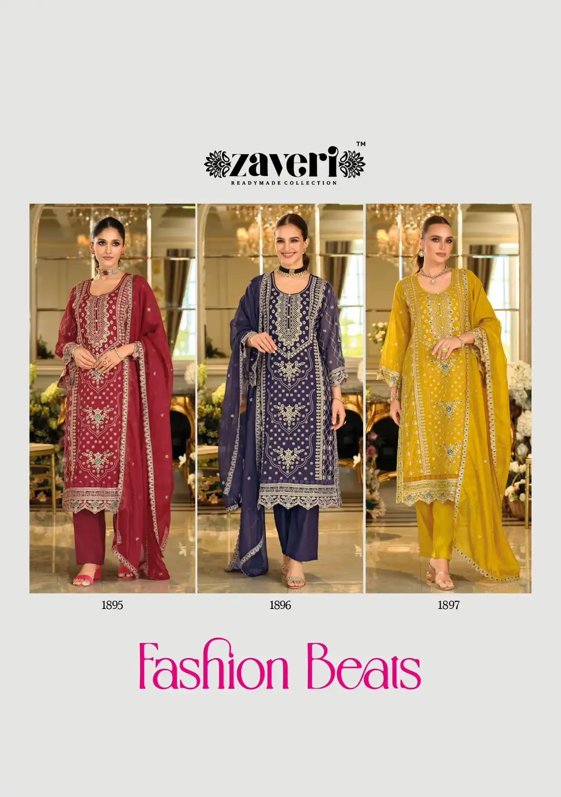 Zaveri Fashion Beats Organza Readymade Dress Diwali Collection