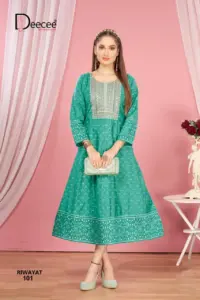 Deecee Riwayat Roman Printed Long Kurti Below 700