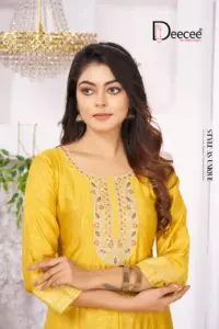 Deecee Pariza Vartican Foil Printed Kurti Collection 2025