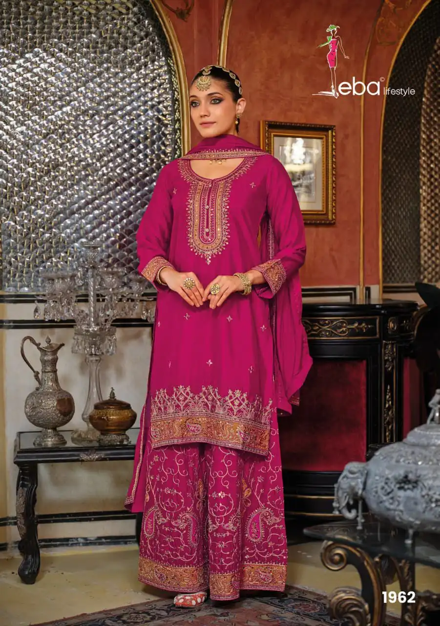 Eba Kashish Chinon Karva Chauth Sharara Suit Collection 2025
