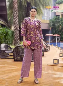 Tips And Tops Roohi Vetican Printed Co Ord Set Below 500