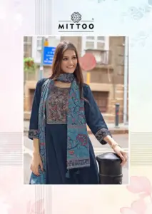 Mittoo Muskaan Vol 2 Modal Silk Kurti Pant And Dupatta Collection