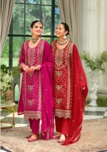 Zaveri Tanvi Soft Organza Karva Chauth Readymade Dress