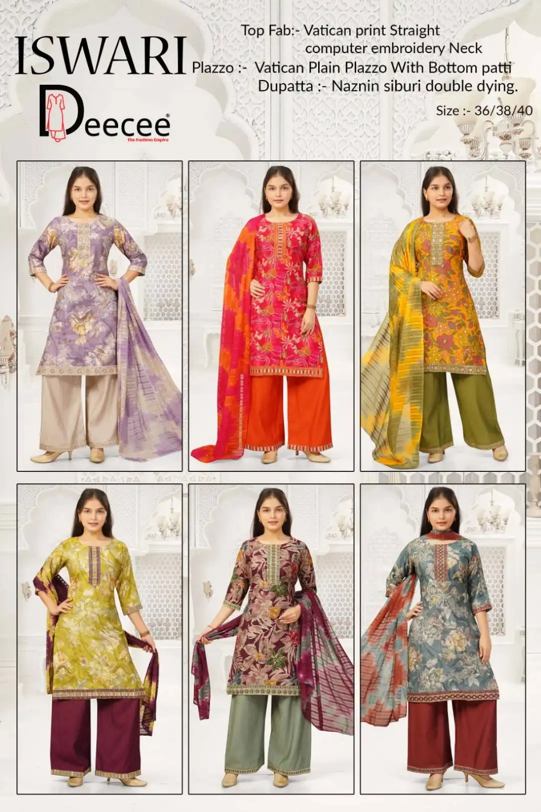 Deecee Ishwari Vatican Printed Readymade Dress Collection